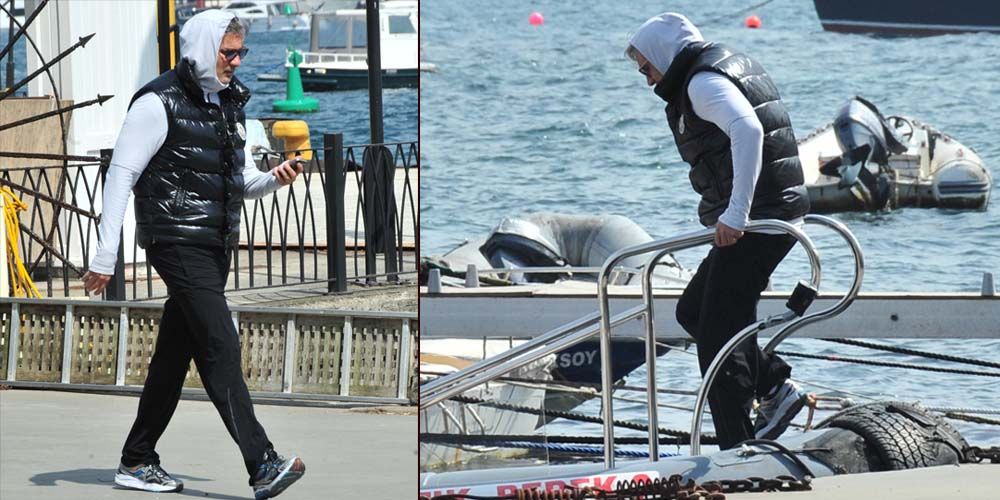 Spor sonrası tekneye koştu