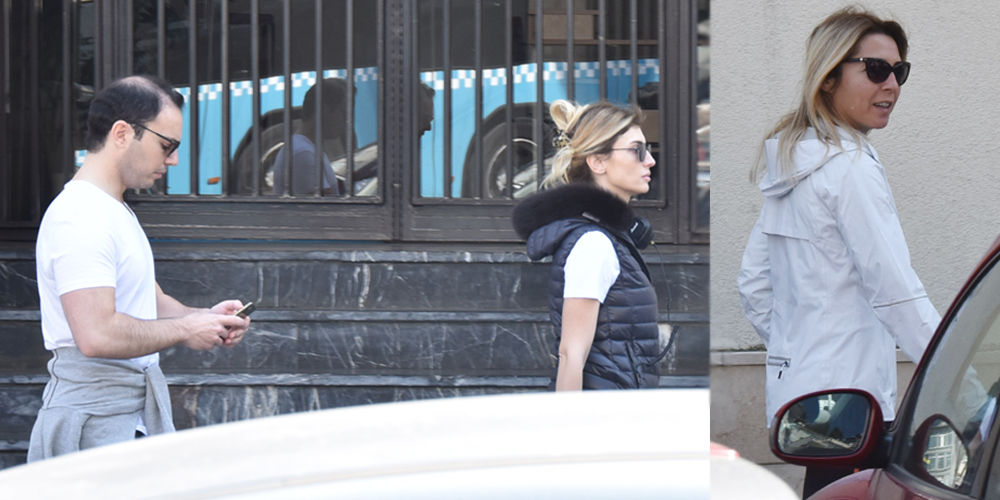 Emirhan Sabancı, eşi Melis Sabancı ve ablası Aysen Sabancı ile Bebek'te yürüyüşteydi