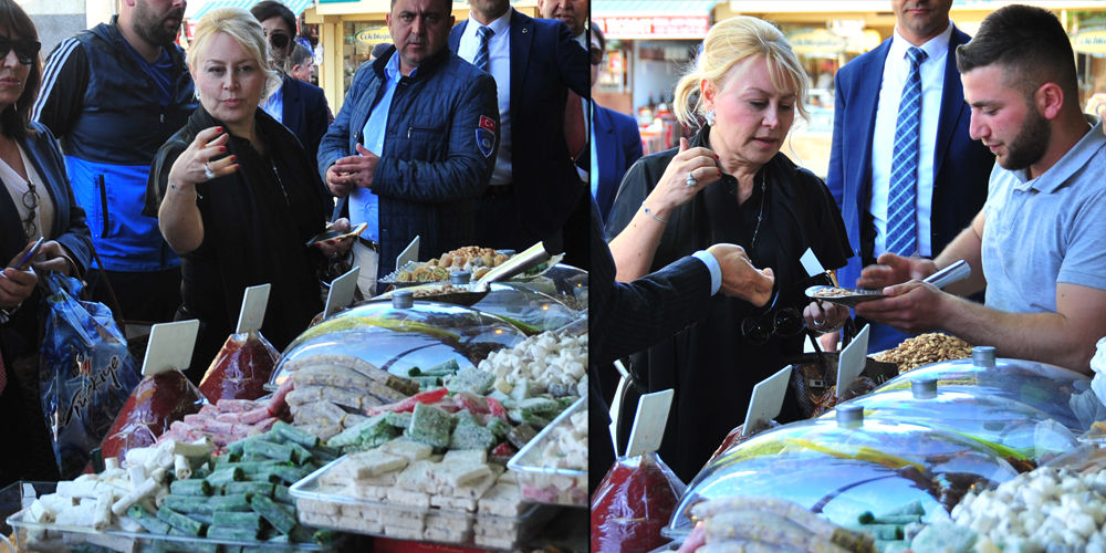 Sabancı Antep'te alışverişe çıktı