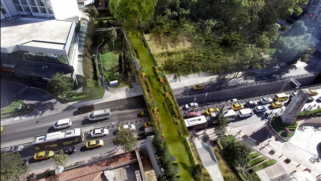 İşte Gezi Parkı'na yapılacak yaya köprüsü