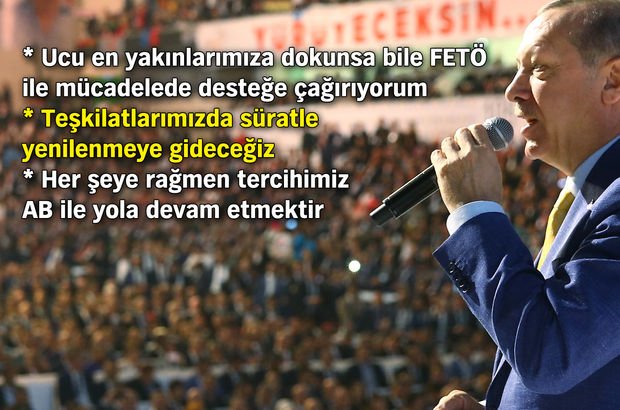 Cumhurbaşkanı Erdoğan: Kim dönerse dönsün, biz dönmeyiz bu yoldan