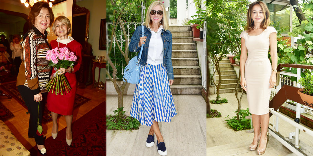 Sanver'in evinde çay sohbeti