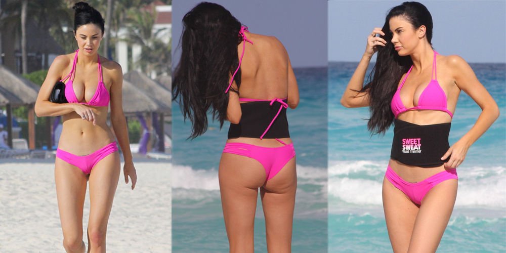 Pembe bikinili Jayde...