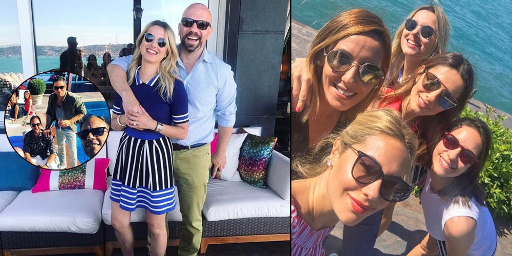 Sabancı'ya havuz başında kutlama