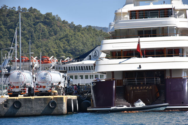Ürdün Kralı'nın lüks yatı Marmaris'te