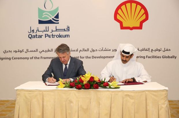 Katar Petrol Şirketi ve Shell el sıkıştı