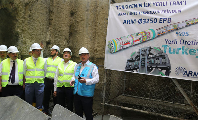 Yerli üretim ilk köstebek, kazıya başladı