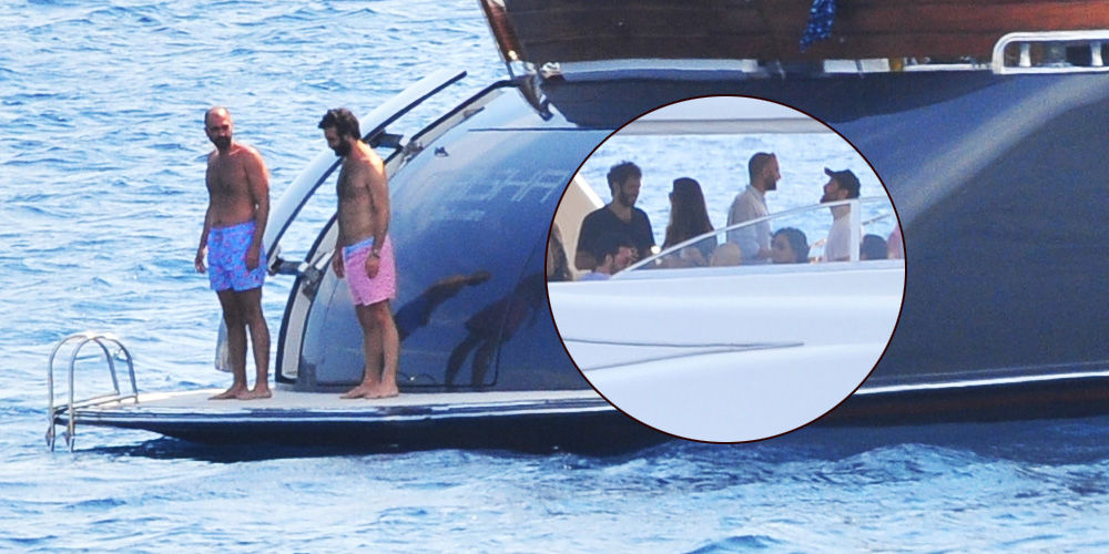 Eniştesiyle denizde