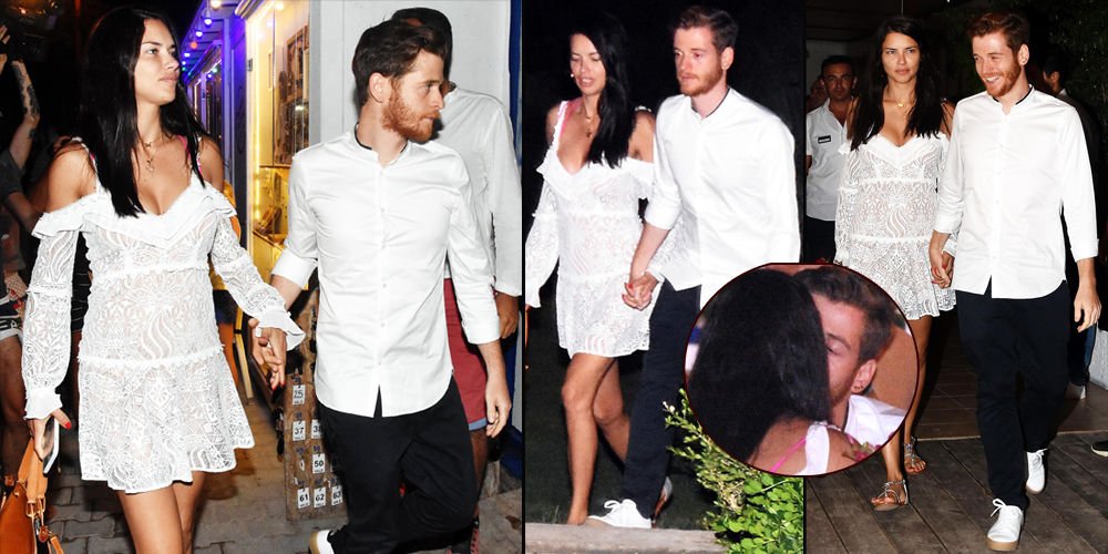 Romantik âşıklar el ele...