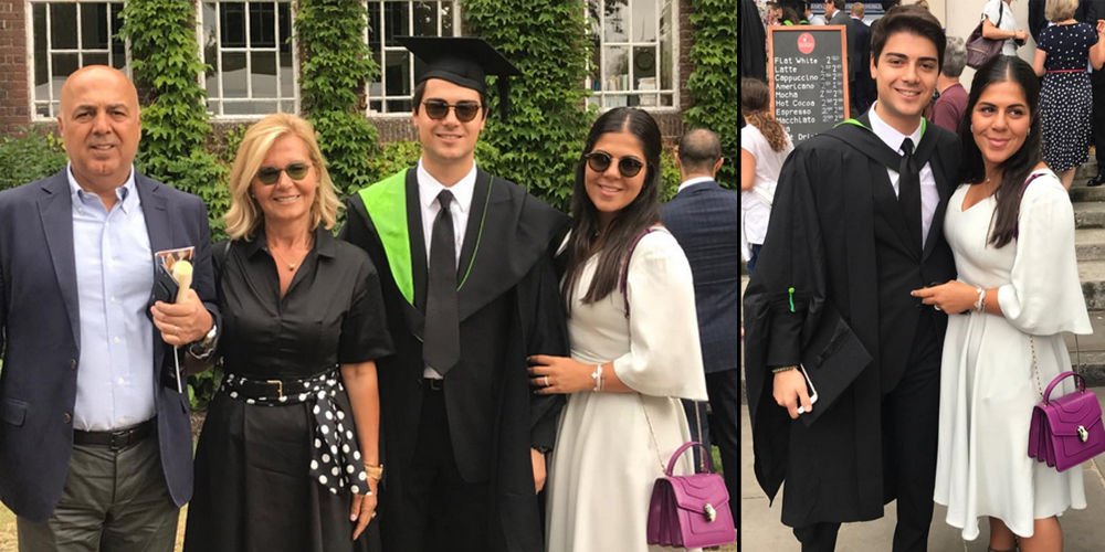 Londra'da mezuniyet sevinci