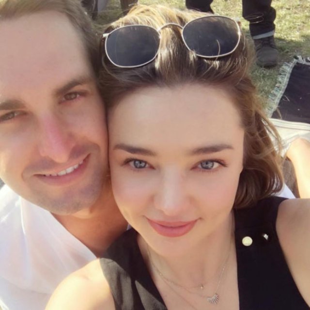 Miranda Kerr ile Snapchat'in kurucusu Evan Spiegel'in düğününden kareler