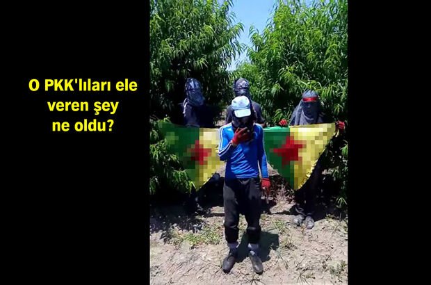 Adana'da yüzü kapalı bildiri okuyan PKK'lı terör zanlısını 