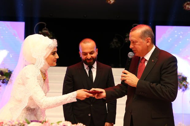 Cumhurbaşkanı Recep Tayyip Erdoğan, nikah şahidi oldu