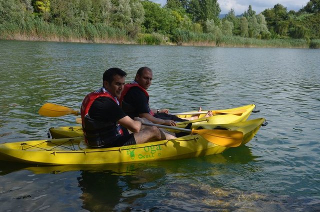 Gaga Gölü kano sporu ile turizme hazırlanıyor