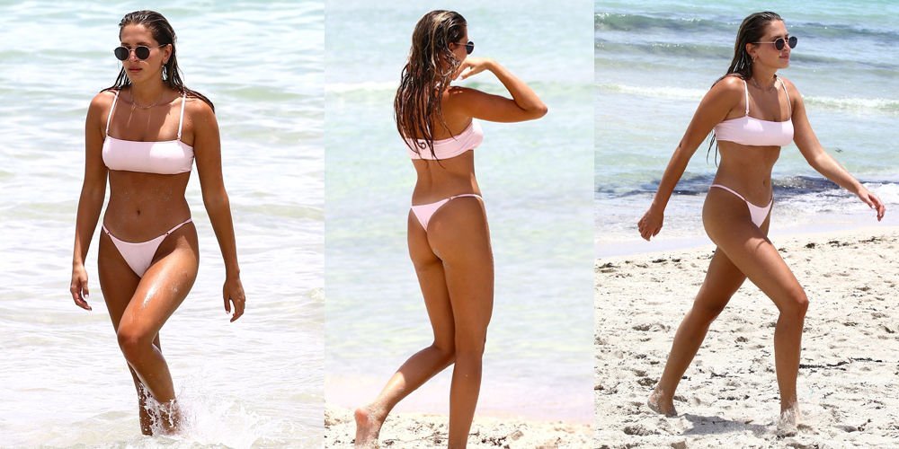 Pembe bikinili güzel