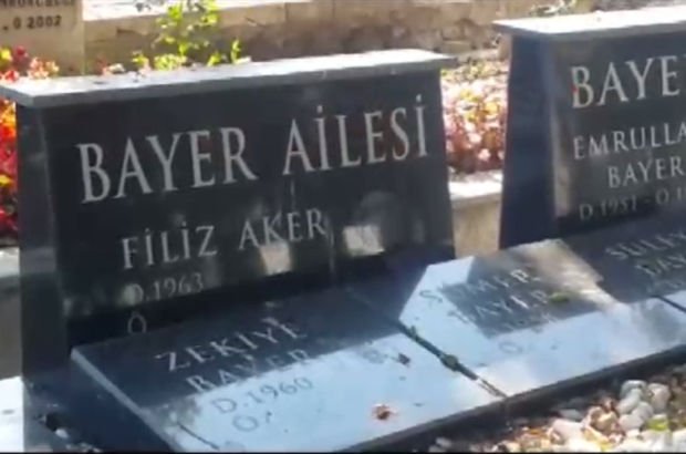 Filiz Aker bir ay önce bu mezarı hazırlatmış