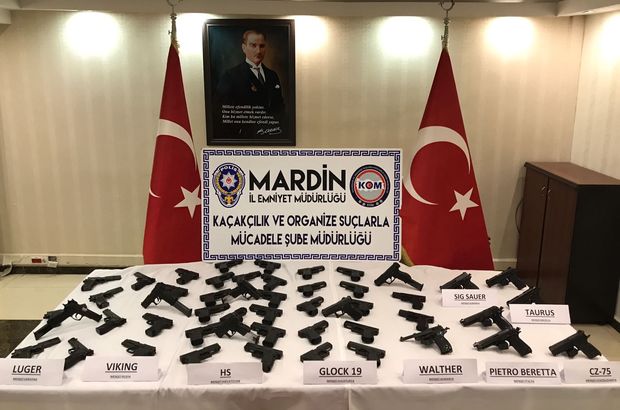 Mardin'de suikast silahları ele geçirildi