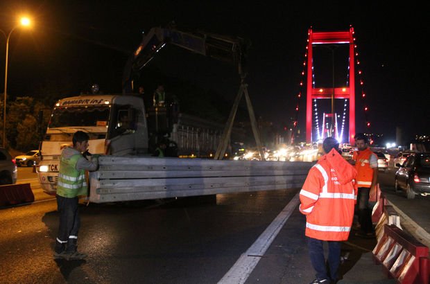 Fatih Sultan Mehmet Köprüsü'ndeki çalışmalar başladı