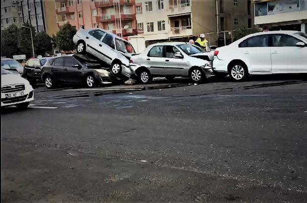 Tekirdağ'da 7 araç birbirine girdi: 7 yaralı