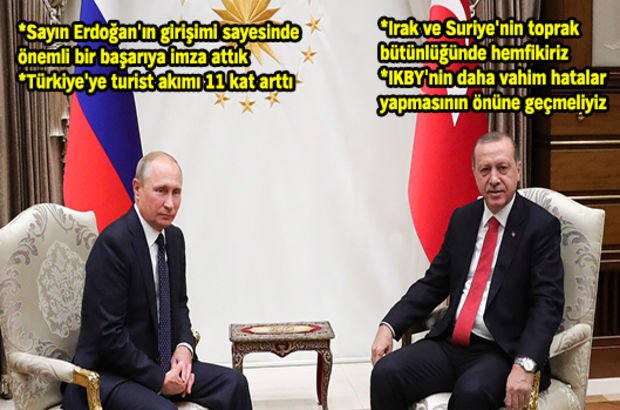 Putin, Recep Tayyip Erdoğan'ın daveti üzerine Ankara'ya geldi