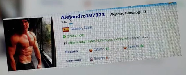 Murat Başoğlu, İspanyol arkadaşlık sitesinde Alejandro oldu
