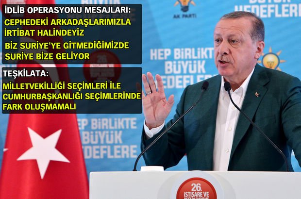 Erdoğandan İdlib açıklaması: Yeni bir Kobani yaşamak istemiyoruz Erdoğandan İdlib açıklaması: Yeni bir Kobani yaşamak istemiyoruz