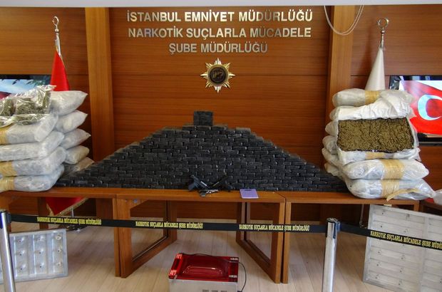 İstanbul'da lüks villaya yapılan operasyonda 220 kilo uyuşturucu bulundu