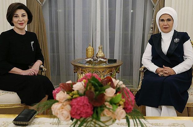 Emine Erdoğan, Cumhurbaşkanı Mirziyoyev'in eşi ile görüştü