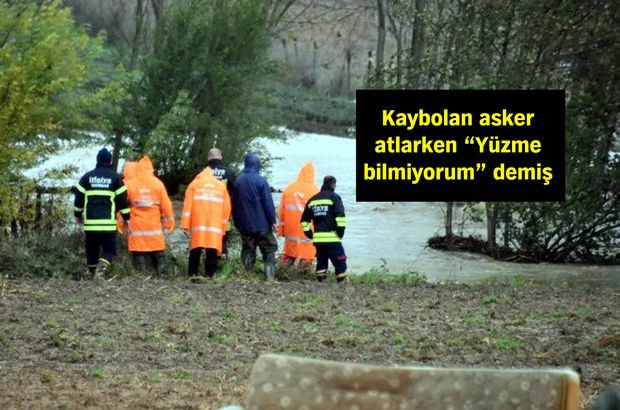 Tekirdağ'da askeri araç sel sularına kapıldı! 1 asker kayıp