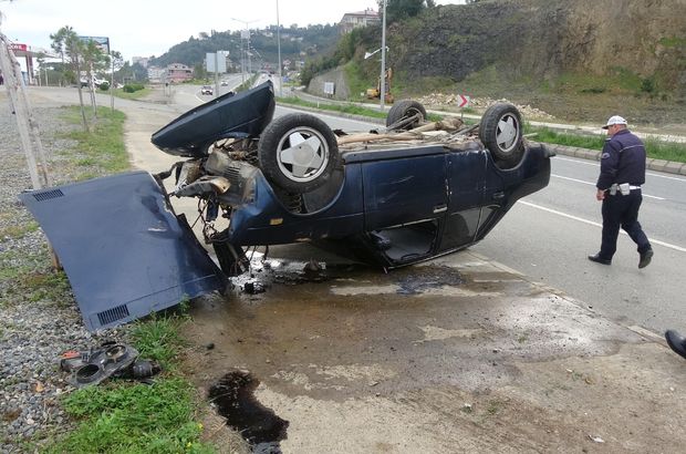 Trabzon'da meydana gelen 2 kazada iki mucize kurtuluş