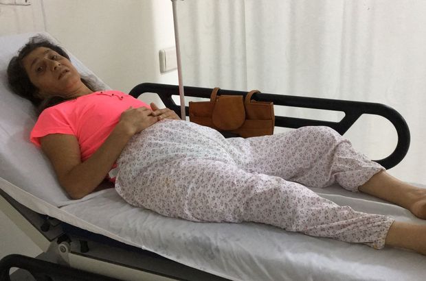Antalya'da bir gün önce bacağına 30 dikiş atılan kadın ertesi gün taburcu edildi