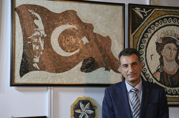 Suriyeli mozaik sanatçısı Türkiye'de üretim tesisi açtı