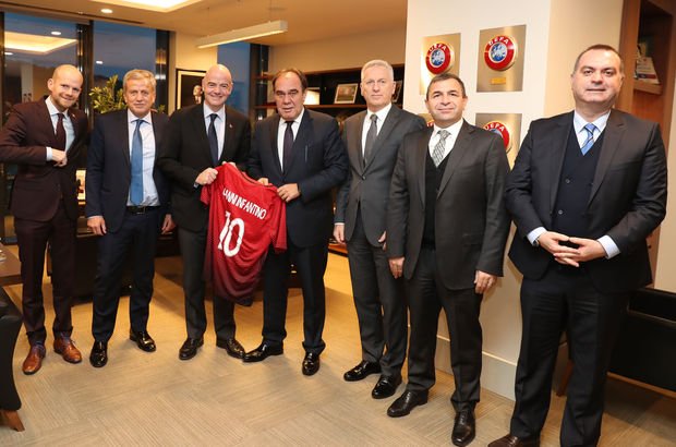 FIFA Başkanı Infantino, TFF'yi ziyaret etti
