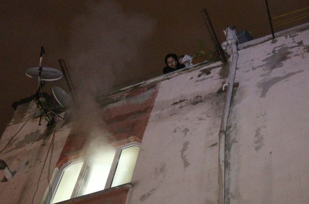 Şişli'deki yangında apartman sakinleri sokağa döküldü