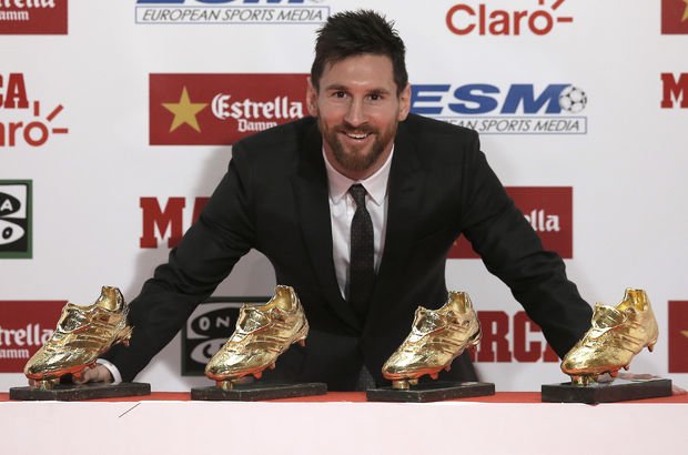 Messi, kariyerinin 4. Altın Ayakkabı ödülünü kazandı!