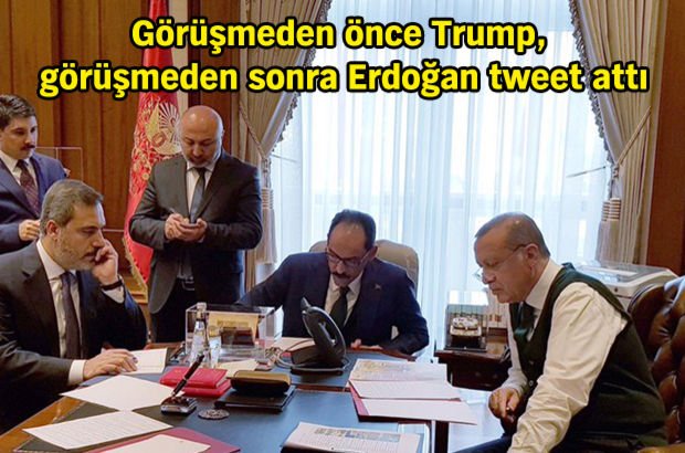Son dakika... Trump ile Erdoğan görüştü!