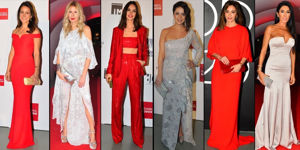 Kırmızı-beyaz şıklık