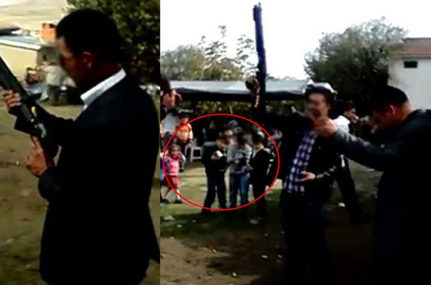 Konya'da düğünde kalabalığın içerisinde defalarca havaya ateş açtılar