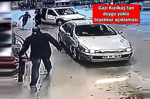 Ankara'da saldırıya uğrayan gazilerin hasar gören otomobili tamir edildi