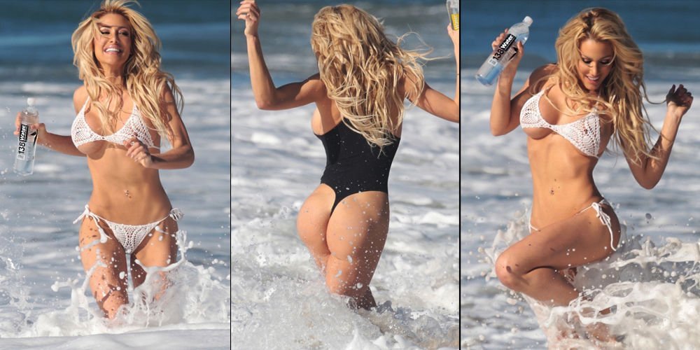 Seksi sarışın Malibu'da...