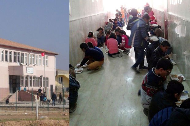 Şanlıurfa'da öğle yemeğini okul koridorunda yiyen öğrencilerin fotoğrafı hakkında açıklama