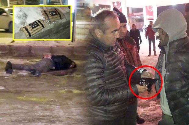 Erzurum'da canlı bomba şüphesi polisi alarma geçirdi