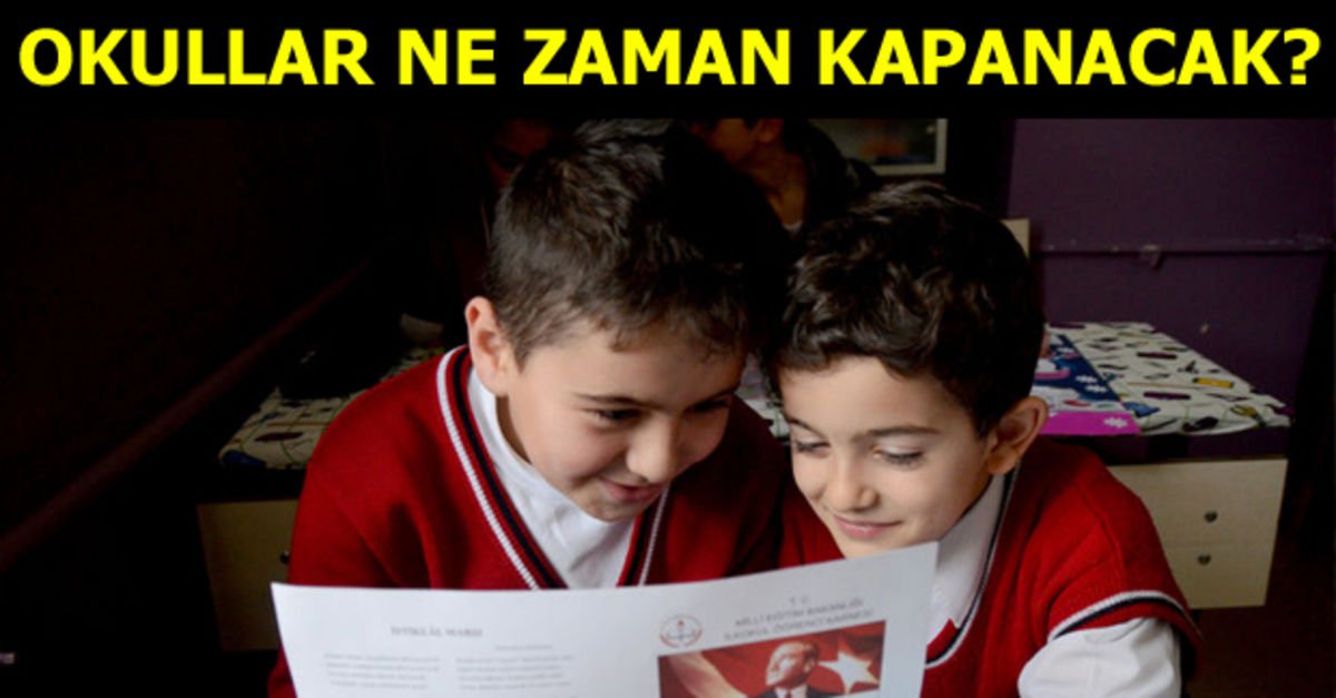 15 Tatil Ne Zaman? Okullar Ne Zaman Kapanacak? İşte Yarıyıl Tatili Tarihi