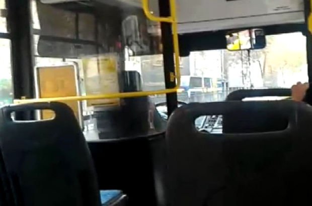 İstanbul Beyoğlu'nda şoke eden görüntü! Otobüs şoförü karnı acıkınca yolcuları bırakıp...