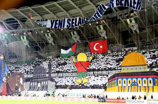 Konya'da Kudüs koreografisi - Konyaspor Fenerbahçe maçı