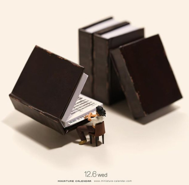 Japon sanatçıdan minyatür takvim