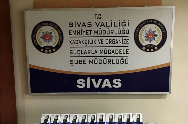 Sivas'ta 111 kaçak cep telefon ele geçirildi