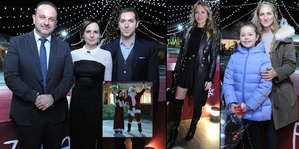 Buz pistinde renkli davet