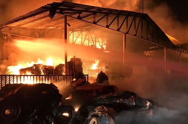 Kocaeli'de son dakika: Kağıt fabrikasında korkutan yangın!