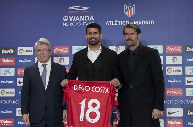 Atletico Madrid, Costa ve Vitolo'yu basına tanıttı